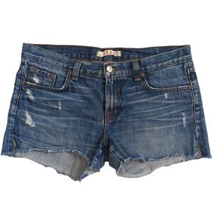 J Brand Women's Denim Shorts Rio Leon Distressed Cut off Jean Mid Rise Summer 27